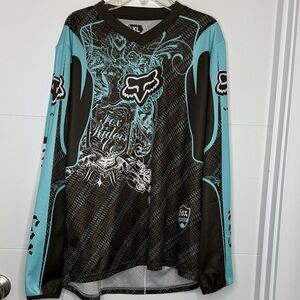 Fox Racing Teal & Brown Motocross Jersey-XL